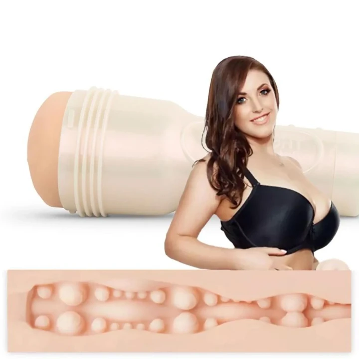 Rękaw do masturbacji Fleshlight - Angela White, 25cm długości, SuperSkin, wypustki