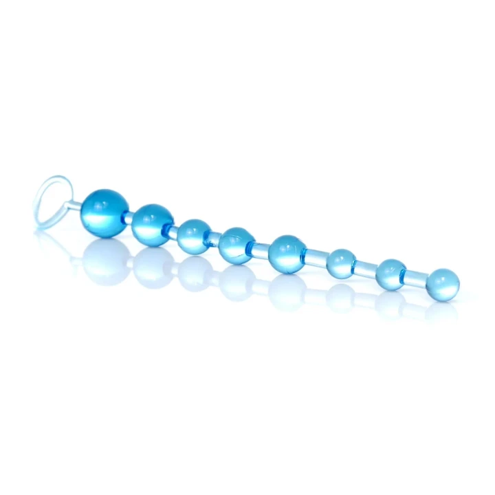 Kulki analne TPR Jelly Beads 10 sztuk, wodoodporne, średnica 12-28 mm, długość 29 cm
