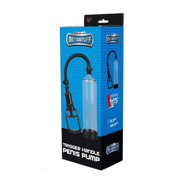 Pompa do penisa MENZSTUFF z ergonomicznym uchwytem, TPE/ABS, 22 cm długości