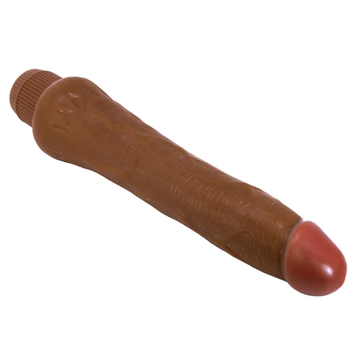 Dildo BAILE - barbara, ABS/TPR, 9.8'', wielostopniowe wibracje, zasilanie 2 AA