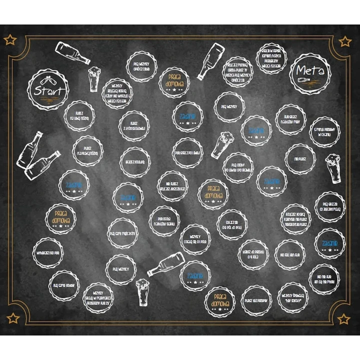 Gra planszowa, SZKOŁA PRZETRWANIA – 1 plansza, 32 karty, 6 pionków, kostka do gry