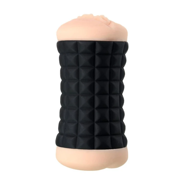 Masturbator dwustronny JOS JANICE, TPR, 14,5 cm, realistyczne tekstury