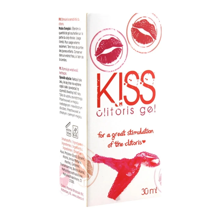 Żel Stymulujący do Łechtaczki KISS 30ml, Naturalny, Intensywne Doznania, Rozgrzewający