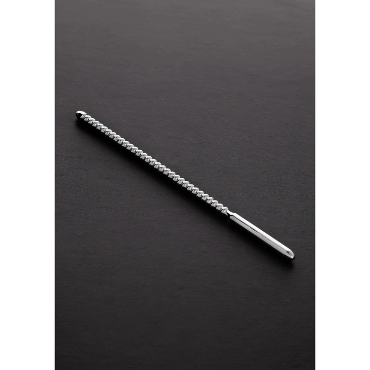 Sound do cewki Dipstick – seria Ribbed, stal nierdzewna, Ø 0,8 cm, długość 24 cm