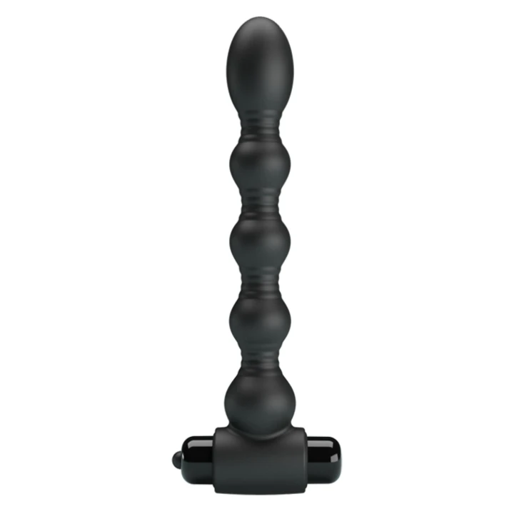 Korek analny MR PLAY - 2,6cm, 10 funkcji wibracji, silikon medyczny