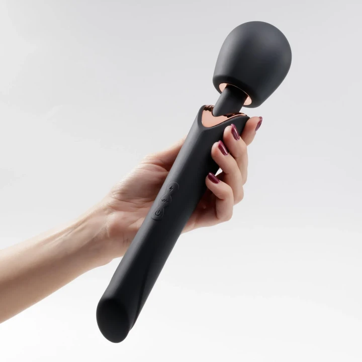 Masażer wand Crushious Holly — ładowalny USB, 10 trybów + Climax, silikon/ABS