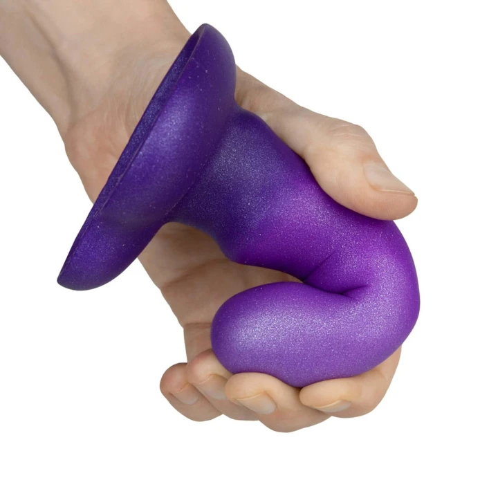 Dildo Mini Unicorn Flow - Spiralna Tekstura, Hipoalergiczny Silikon, Przyssawka Serce