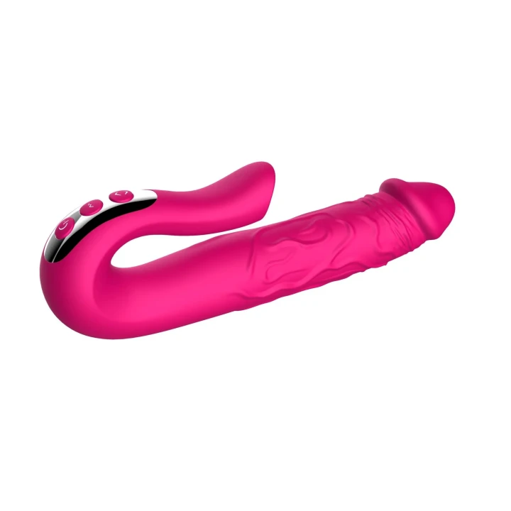 Dildo Realistyczny z Wibracją, Silikon Medyczny, 10 Prędkości, Wodoodporny IPX7