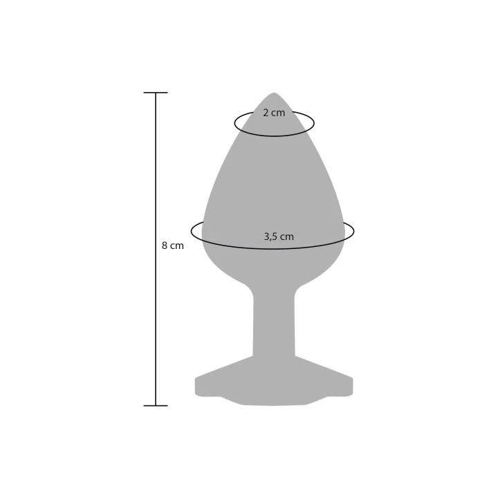 Korek analny, TOYJOY Anal Play, silikonowy, długość 8 cm, średnica 3,5 cm