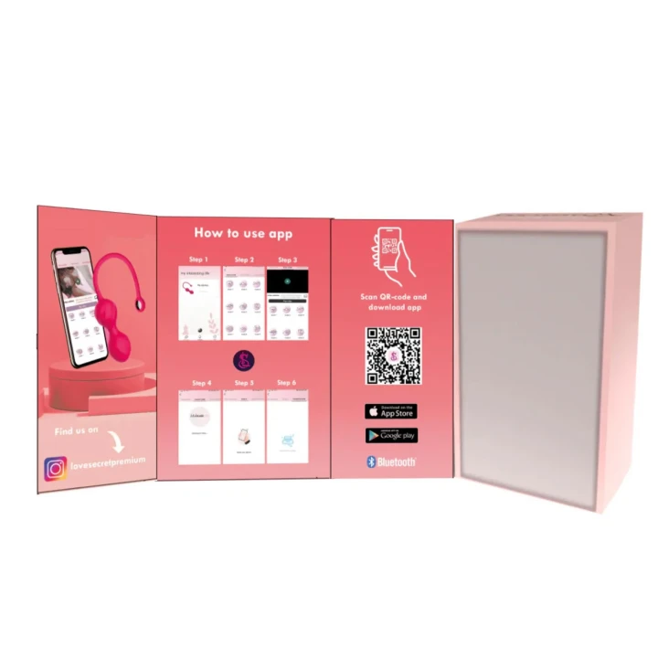 Kulki Kegla Lovesecret Premium LS01, 9 trybów wibracji, sterowanie aplikacją, wodoodporne