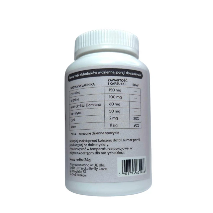 Suplement diety Be Woman Caps – 60 kapsułek, zwiększające libido i relaksujące