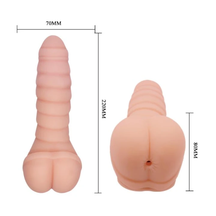 Masturbator wibracyjny PRETTY LOVE CRAZY BULL, 22 cm, TPR, wzmacniający orgazm