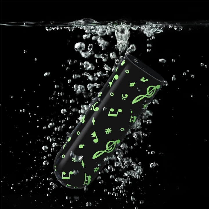 Masażer muzyczny ładowalny, wodoodporny, 10 funkcji, ABS, 8,5 cm