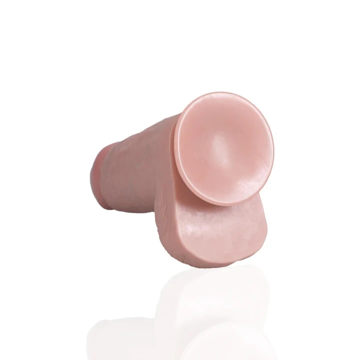 Dildo RealRock, 20,3 cm, realistyczne żyłki, przyssawka, PVC