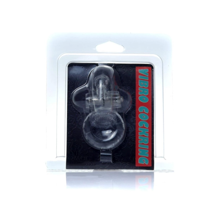 Wibrator pierścieniowy Rabbit Vibro Clear – TPR/ABS, wibrujący, stymulacja łechtaczki