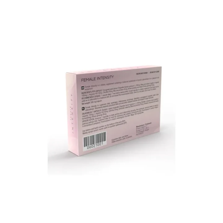Suplement diety Female Intensity™ - Zwiększenie libido, 10 kapsułek, Unikalna formuła