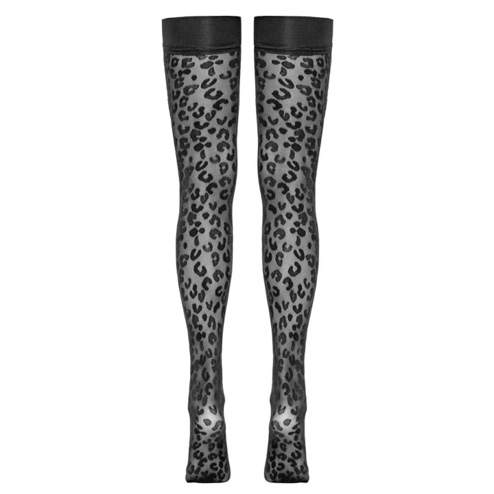 Pończochy damskie COTTELLI LINGERIE, leo wzór, 30 den, elastyczne, Oeko-Tex