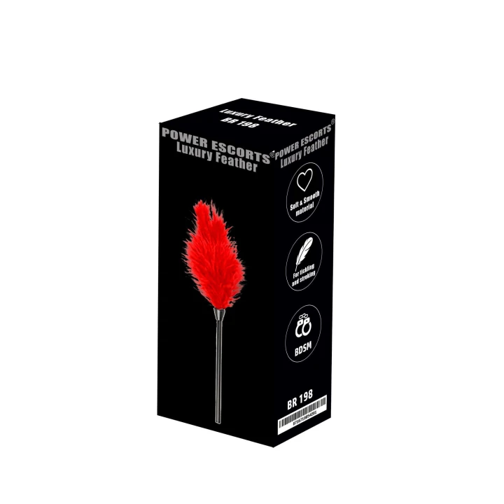 Piórko do łaskotania – Power Escorts – luksusowe, czerwone, delikatne pióra