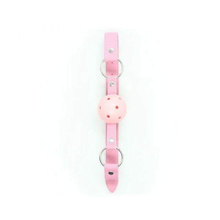 Knebel z otworami do oddychania Toyz4Lovers - Fetyszyczne Akcesorium w Kolorze Różowym