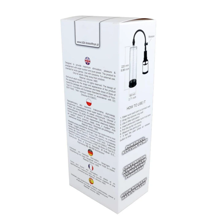 Pompka próżniowa Powerpump MAX - Wodoodporna, Stymulująca, Silikon/ABS