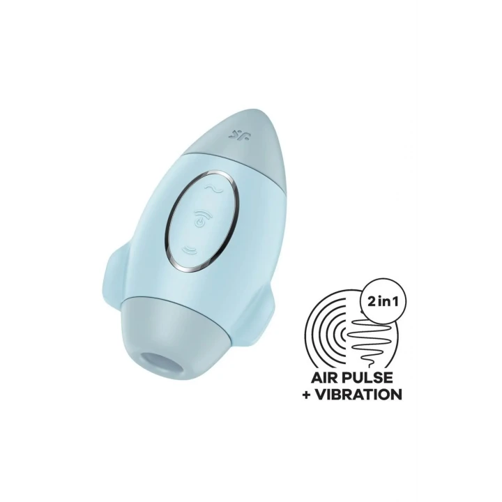 Wibrator łechtaczkowy Satisfyer Mission Control — Air Pulse, 11 poziomów, wodoodporny