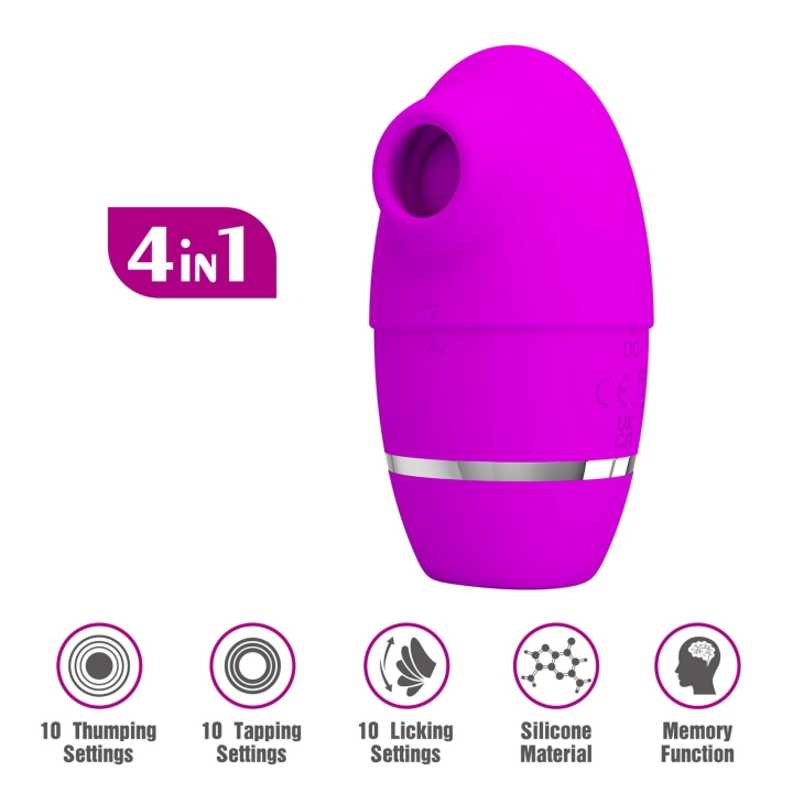 Wibrator klitoralny PRETTY LOVE Shakira – silikon, USB, sterowanie telefonem