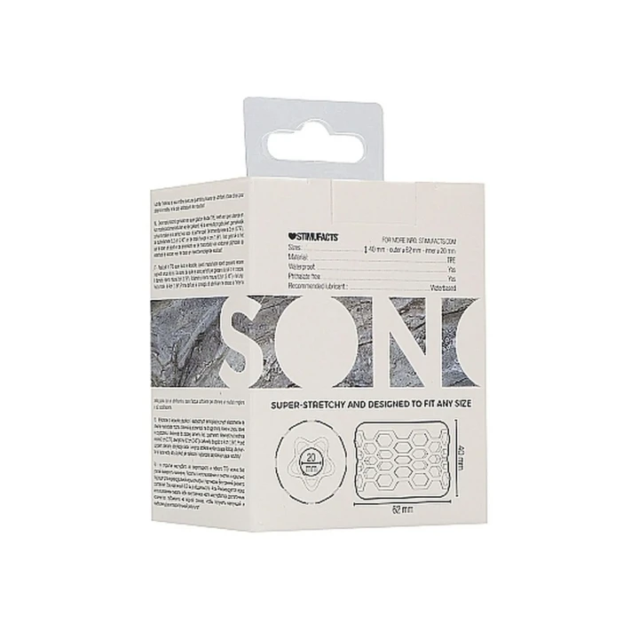 Masturbator odwracalny N0. 94 - przezroczysty, wodoodporny, elastyczny TPE