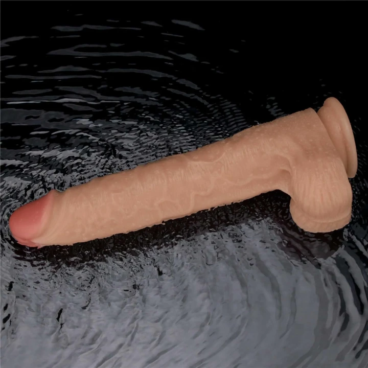 Dildo Power Basics 11'' - Wodoodporny, 10 trybów wibracji, PVC