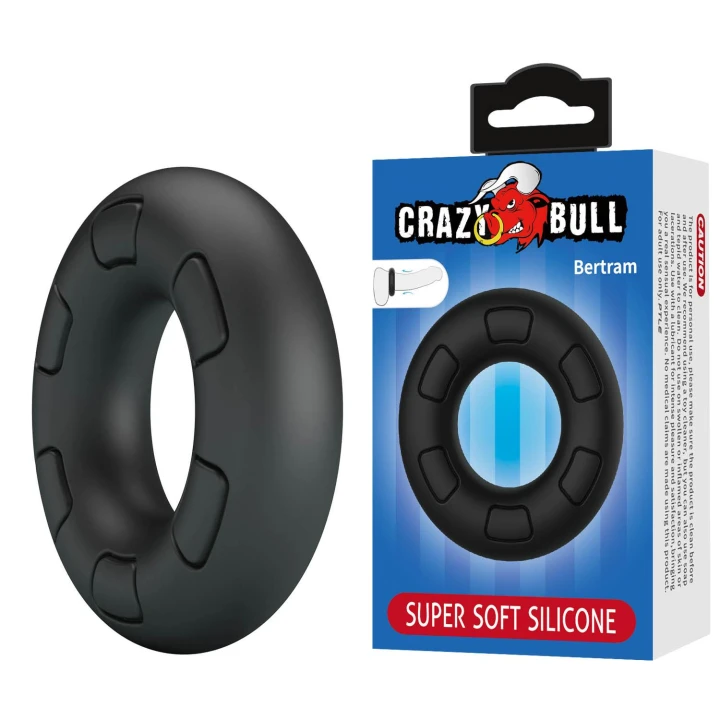 Pierścień erekcyjny silikonowy Crazy Bull - 3 cm, super miękki, przyjazny skórze