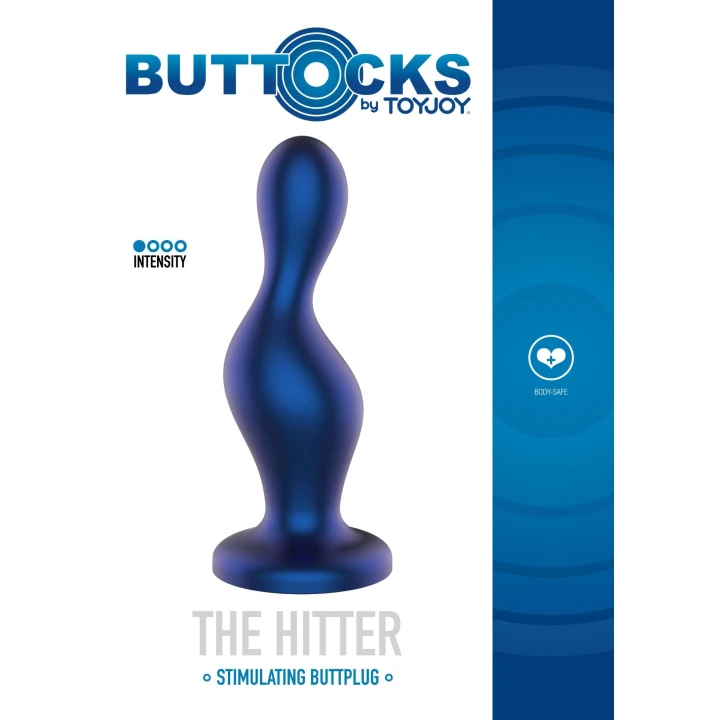 Korek analny Buttocks by TOYJOY, silikonowy, wodoodporny, 3,8 cm szerokości