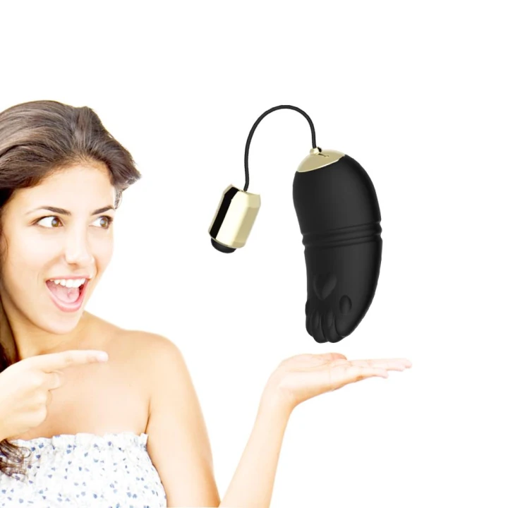 Jajeczko wibracyjne, silikonowe, 9 trybów, wodoodporne, zdalne sterowanie