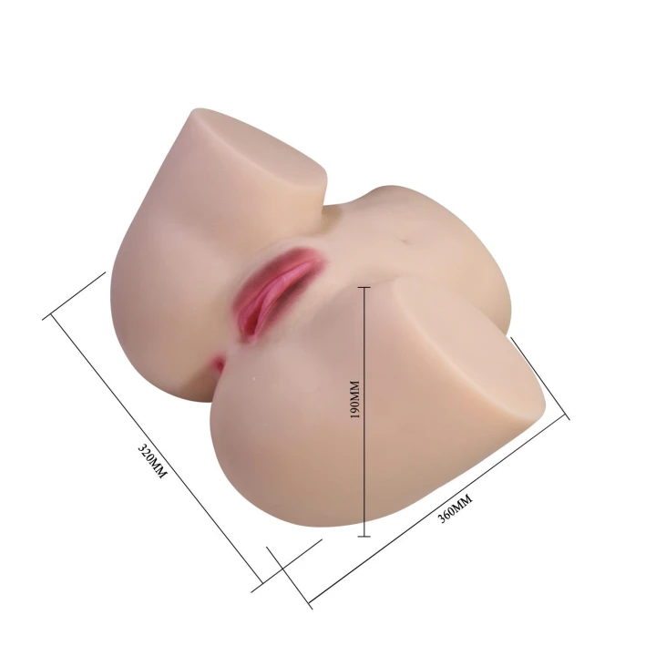 Wibrator analny i waginalny CRAZYBULL Liora - realistyczny, wodoodporny, superelastyczny