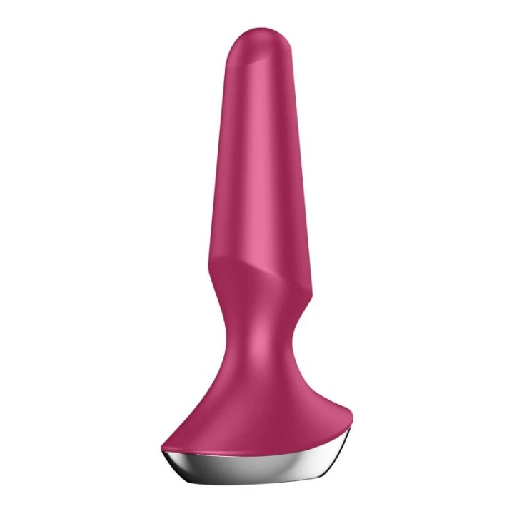 Wibrator analny Satisfyer Plug-Illicious 2, silikon, ładowany, wodoodporny IPX7, Berry
