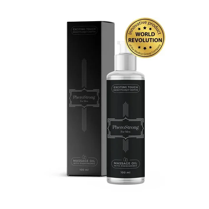 Olejek do masażu PheroStrong 100ml z feromonami, lekka konsystencja, pobudzający efekt