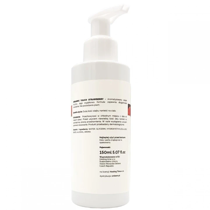 Żel do masażu erotycznego LoveStim ORGASMIC TOUCH, truskawkowy, 150 ml, nawilżający