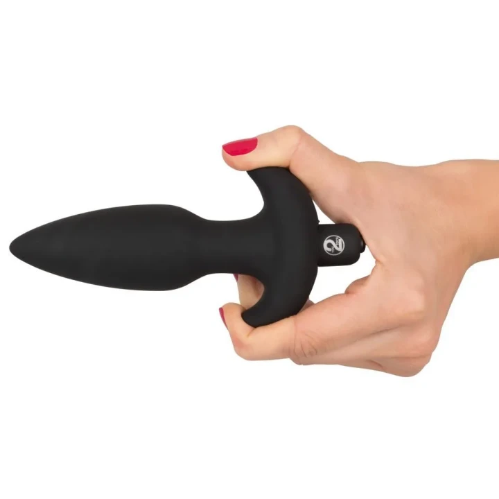 Wtyczka analna silikonowa Black Velvet, 5-stopniowa wibracja, 15 cm długości