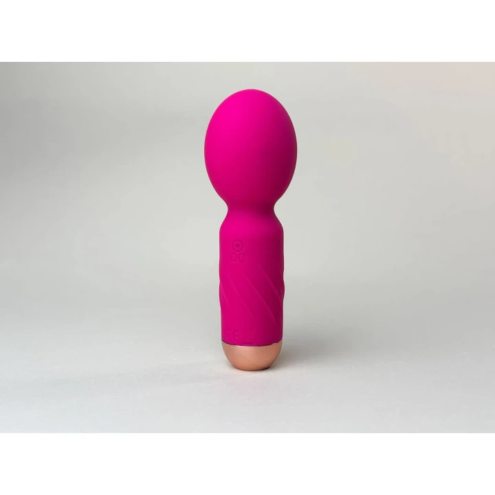 Masażer mini, Cute Mini Wand Pink, 10 trybów wibracji, wodoodporny, silikon medyczny