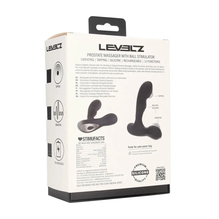 Masażer prostaty – Wibracje i pulsacje, silikonowy, wodoodporny, 14,3cm