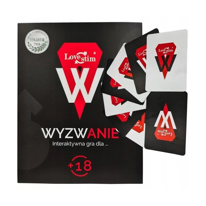 Gra erotyczna interaktywna LoveStim, 60 kart z zadaniami, dla par w każdym wieku