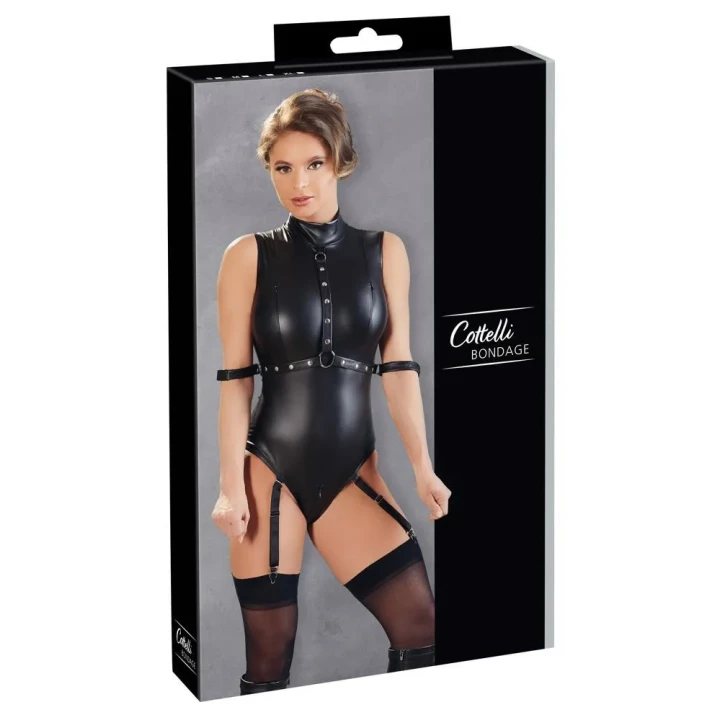 Body Suspenders XL COTTELLI LINGERIE - Elastyczne, dominujące, z metalowymi akcesoriami