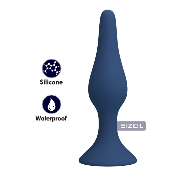 Korek analny MR. Play Slim L – silikon, wodoodporny, 3,2 cm średnicy
