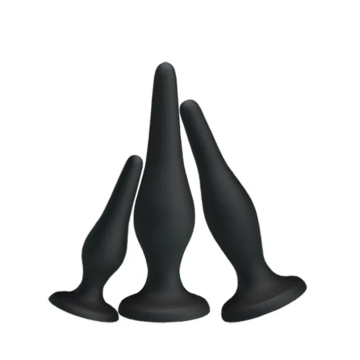 Zestaw analny silikonowy Pretty Love - Mini, 3 rozmiary, hipoalergiczne