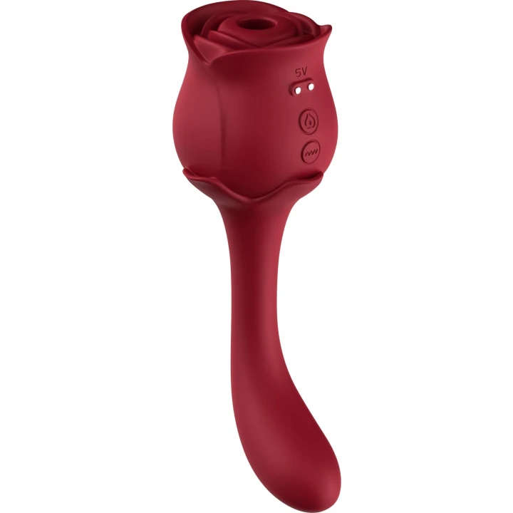 Stymulator łechtaczki Blossom Red - Silikon, 9 trybów wibracji, wodoodporny