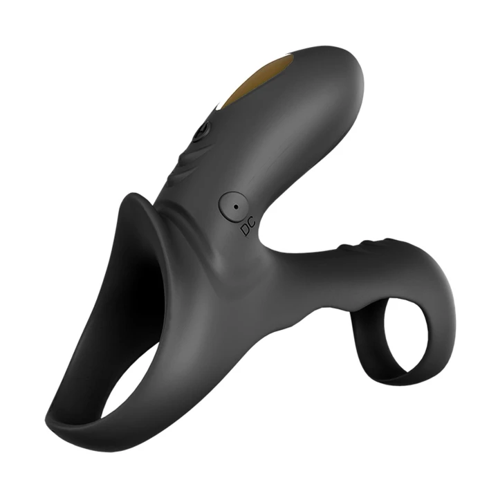 Pierścień wibracyjny zdalnie sterowany Ranger czarny, 9 trybów, wodoodporny