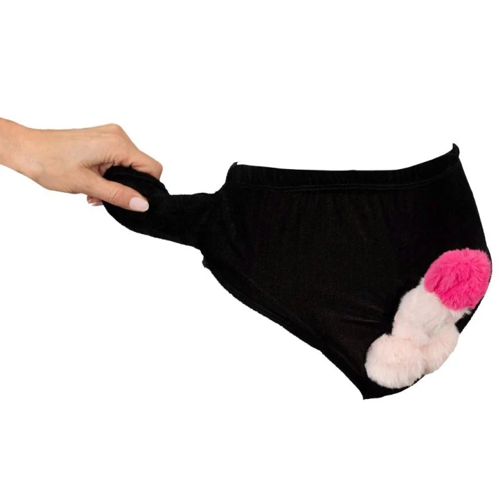 Majtki z nadmuchiwanym penisem – unisex, 100% poliester, idealne na imprezy i żarty