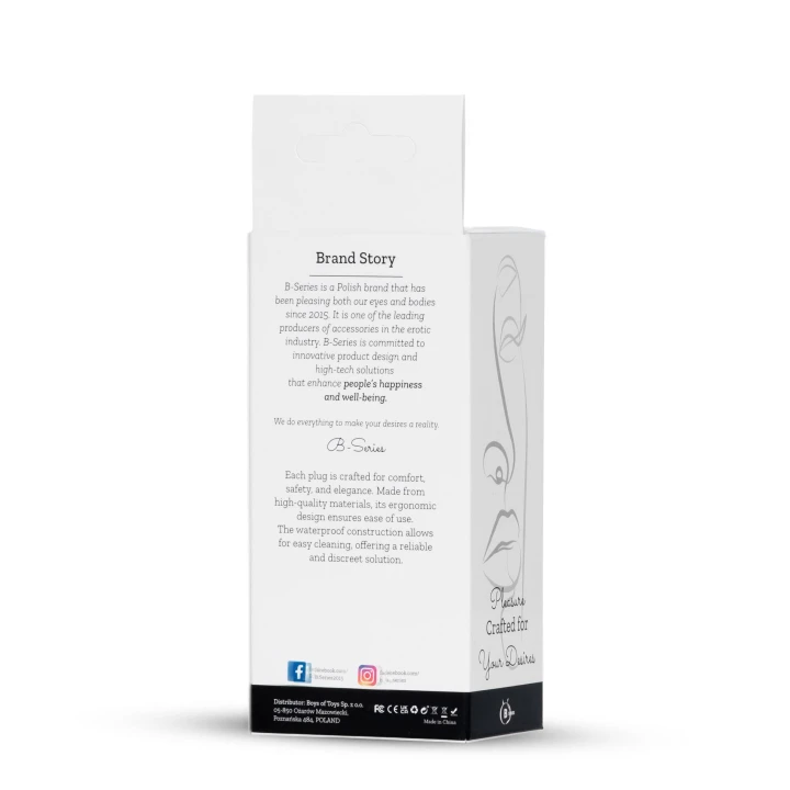 Korek analny Plug-Jewellery Gold PLUG ROSE - stal nierdzewna, gładki, ergonomiczny