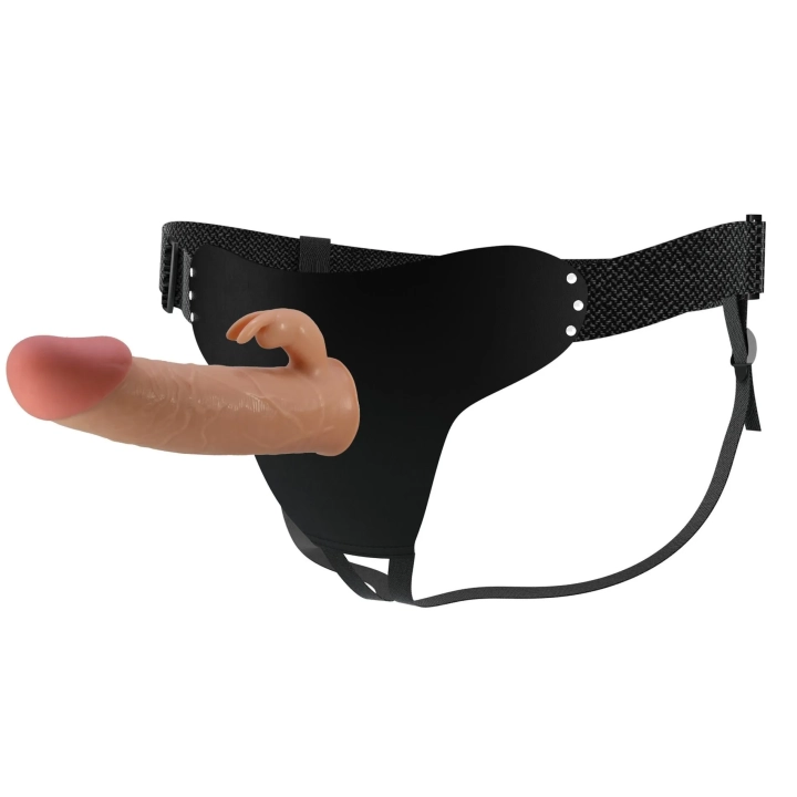 Dildo TPR PRETTY LOVE - Mavis, uniwersalny strap-on, wodoodporny, realistyczna tekstura