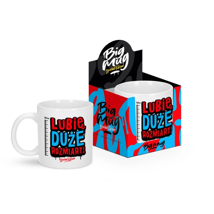 Kubek Big Mug – Street-art, 800 ml, kolorowy nadruk, duży pojemnik