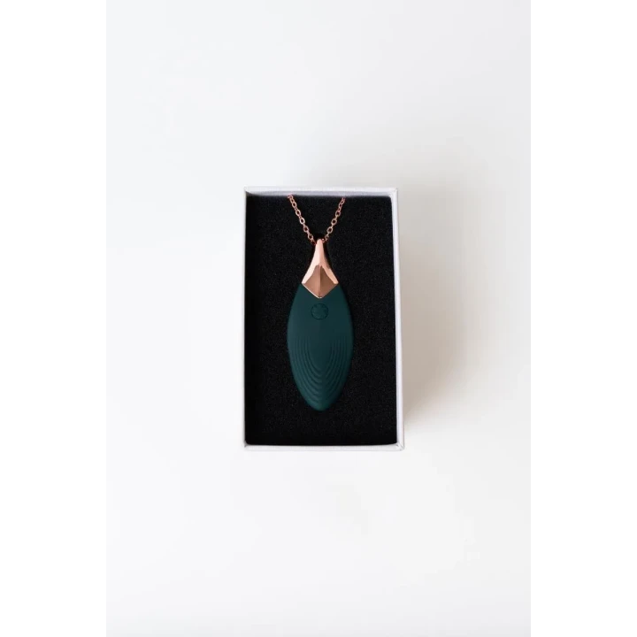 Wibrator liściasty Liberty Leaf, silikonowy, 10 trybów, wodoodporny, 55 cm łańcuszek