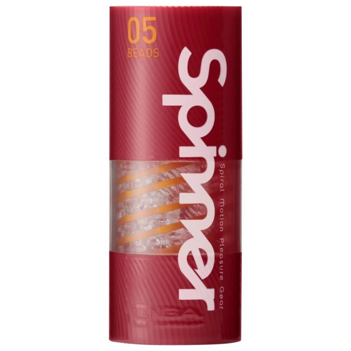 Masturbator Tenga Spinner z obrotową cewką, przezroczysty, TPE/ABS/PC